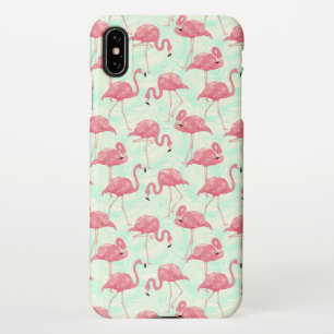 Preppy Chic Elegant rosa Flamingo Muster iPhone Hülle