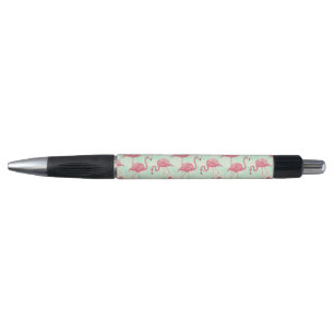 Preppy Chic Elegant rosa Flamingo Muster Kugelschreiber