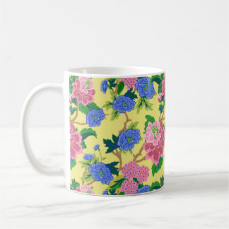 Preppy Chinoiserie Floral Kaffeetasse