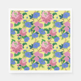 Preppy Chinoiserie Floral Serviette