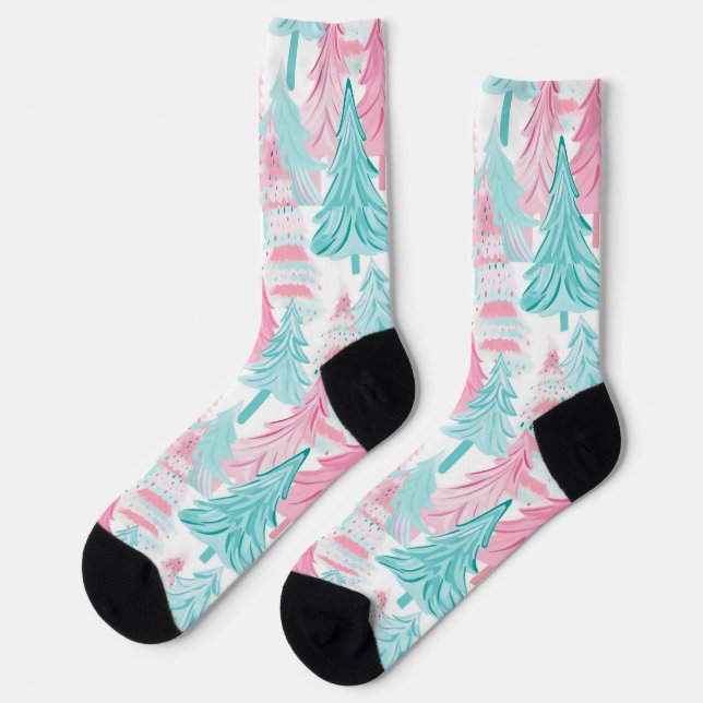 Preppy Christmas Socken (Linkes Detail)