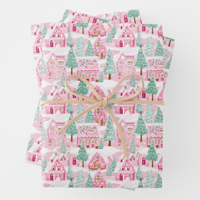 Preppy Christmas Wrapper Geschenkpapier Set (Beispiel)