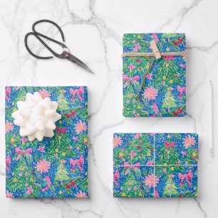 Preppy Christmas Wrapper Geschenkpapier Set