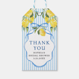 Preppy Citrus Bridal Shower Thank You Favor Tags Geschenkanhänger
