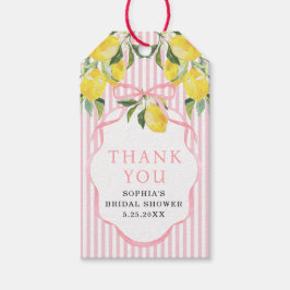 Preppy Citrus Bridal Shower Thank You Favor Tags Geschenkanhänger