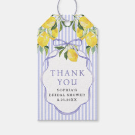 Preppy Citrus Bridal Shower Thank You Favor Tags Geschenkanhänger