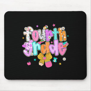 Preppy Ck Zur Schule 4. Klasse Coquette Bow Mädche Mousepad