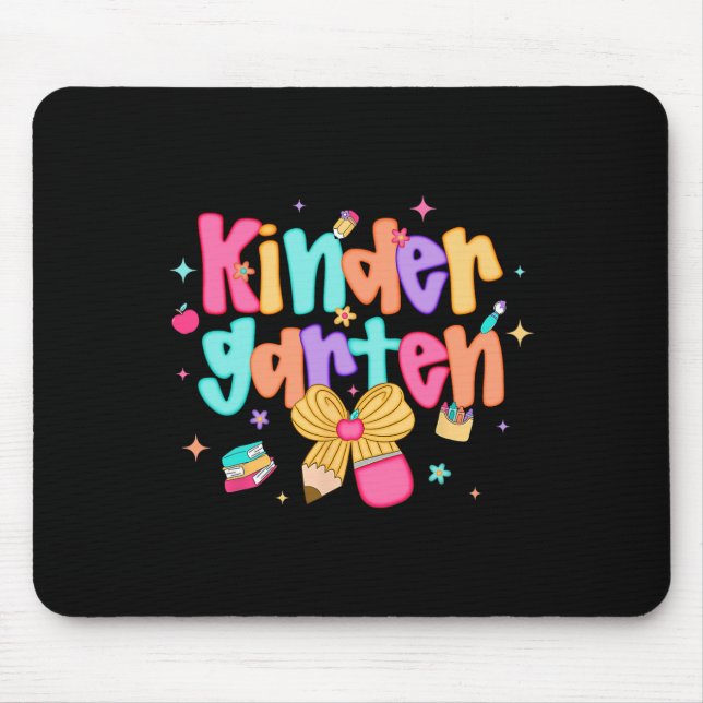 Preppy Ck Zur Schule Kindergarten Coquette Bogen M Mousepad (Vorne)