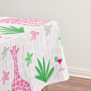 Preppy Classic Giraffen und Cosmopolitans Dschunge Tischdecke
