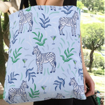 Preppy Classic Zebras und Martinis Blue
