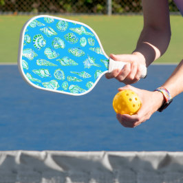 Preppy Coastes Muscheln am blauen Meer Pickleball Schläger