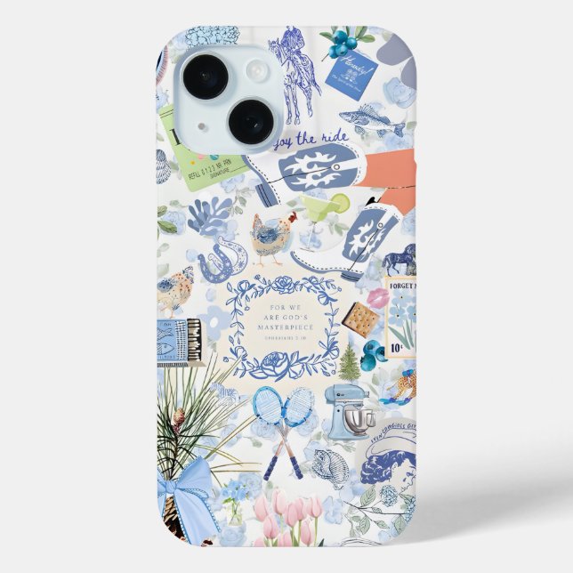 Preppy Collage, trendy Summer Collage Phone Case (Rückseite)