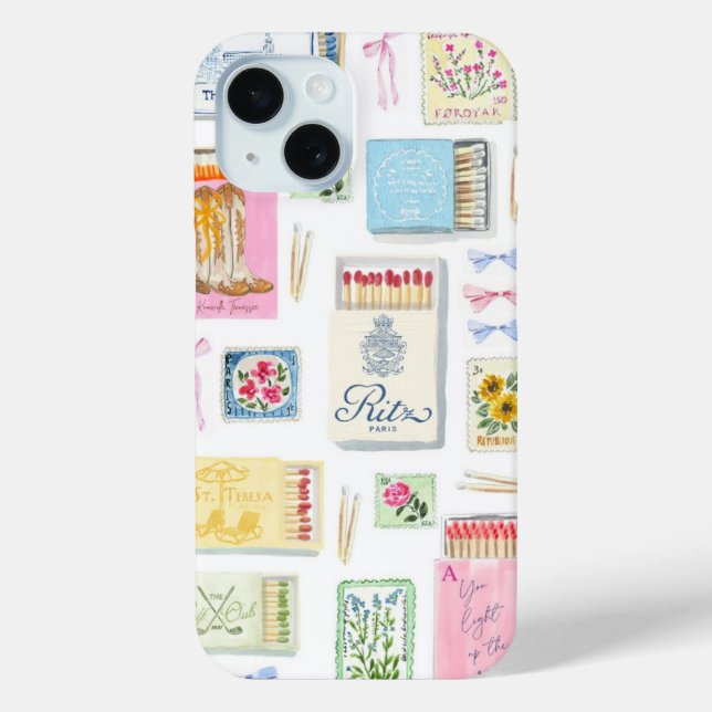 Preppy Collage, trendy Summer Collage Phone Case (Rückseite)