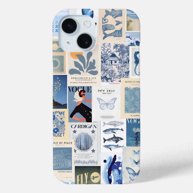 Preppy Collage, trendy Summer Collage Phone Case (Rückseite)