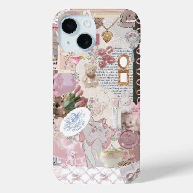 Preppy Collage, trendy Summer Collage Phone Case (Rückseite)