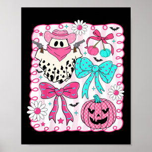 Preppy Coquette Boo Haw Western Ghosts Cowboy Hall Poster