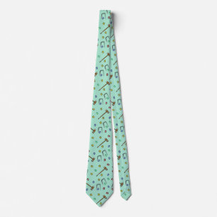 Preppy Croquet handGezeichnet Whimsical Vintag Gre Krawatte