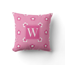 Preppy Daisy Feld – Hot Pink und Pink Monogramm
