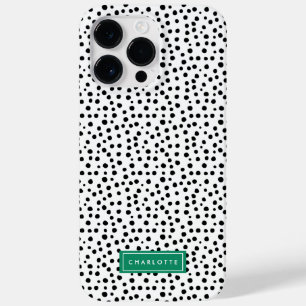 Preppy Dalmatiner Dots Personalisiert drucken Case-Mate iPhone 14 Pro Max Hülle