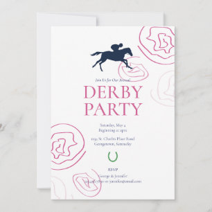 Preppy Derby Party Einladung