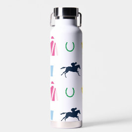 Preppy Derby Party Icons Trinkflasche