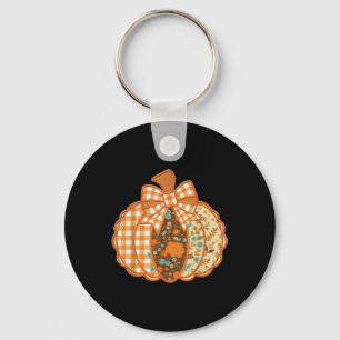 Preppy Ditsy Floral Pumpkin Shirt Checkered Trendy Schlüsselanhänger