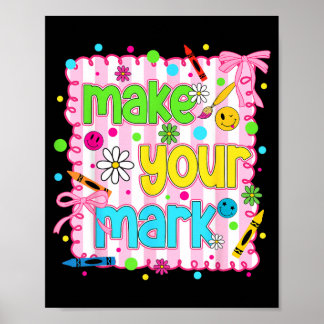 Preppy Dot Tag Machen Mark Bogen Farbige Polka-Pun Poster