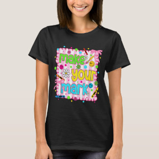 Preppy Dot Tag Machen Markierung Bogen Farbige Pol T-Shirt