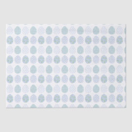 Preppy Easter Blue und Green Hydrangea Bow Trellis Seidenpapier