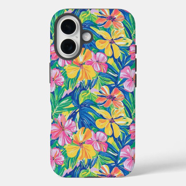 Preppy floral tropical Case-Mate iPhone hülle (Rückseite)