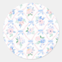 Preppy Floral Wasserfarbband Bogen