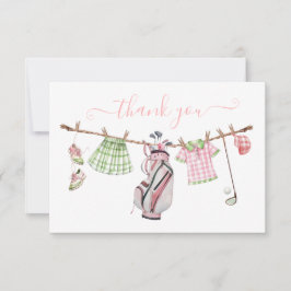 Preppy Girl Golf Clothesline Vielen Dank Hinweis