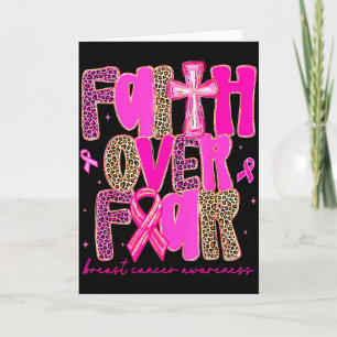 Preppy Glaube Über Angst Brustkrebs Awareness Pin Karte