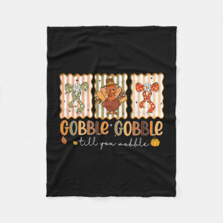 Preppy Gobble Till You Wobble Turkey Coquette Than Fleecedecke