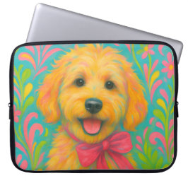 Preppy Golden Doodle Laptopschutzhülle