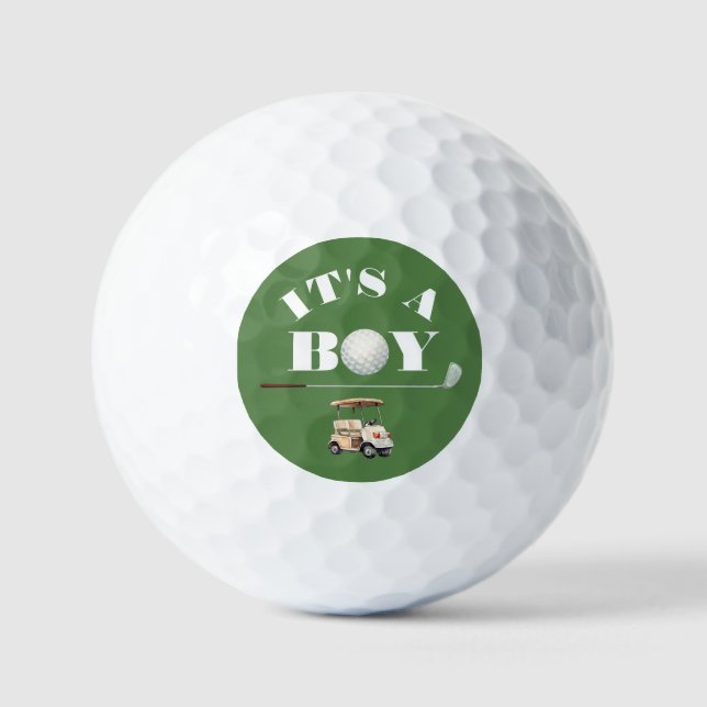 Preppy Golf Boy Baby Dusche Golfball