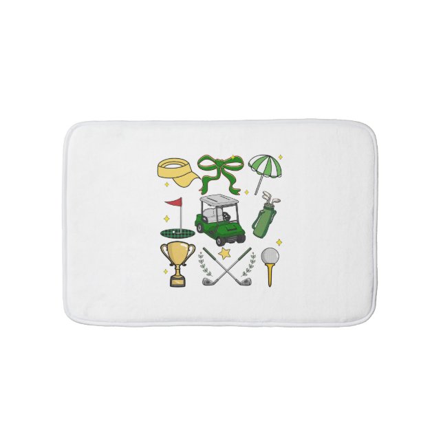 Preppy Golf Coquette Badematte (Vorderseite)