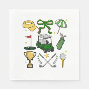 Preppy Golf Coquette Serviette