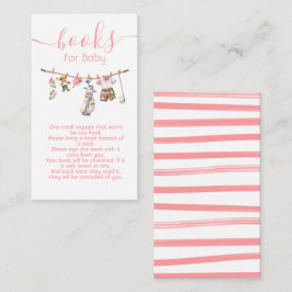 Preppy Golf Girl Wäscheleine Bücher für Baby Begleitkarte