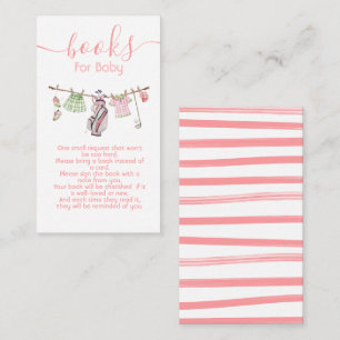 Preppy Golf Girl Wäscheleine Bücher für Baby Begleitkarte