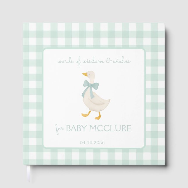 Preppy Goose Wishes  Gästebuch (Vorderseite)