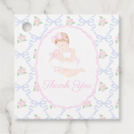 Preppy Grandmillennial Dolly & Me Danke Tags Geschenkanhänger