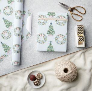 Preppy Grandmillennial Geschenkpapier