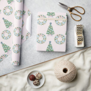 Preppy Grandmillennial Geschenkpapier