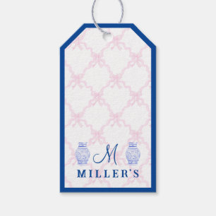 Preppy Grandmillennial Personalisiert Ginger Jar Geschenkanhänger
