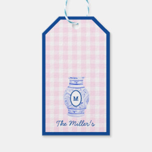 Preppy Grandmillennial Personalisiert Ginger Jar Geschenkanhänger