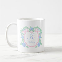 Preppy Grandmillennial Personalisiert Monogram Wap