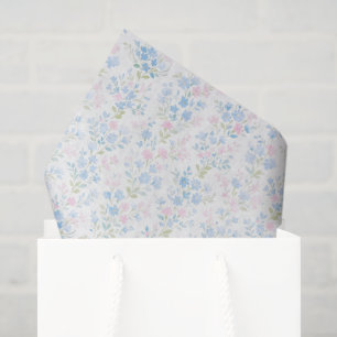 Preppy Grandmillennial Weihnachts-Blume Seidenpapier