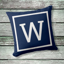 Preppy Graphic Border Monogram