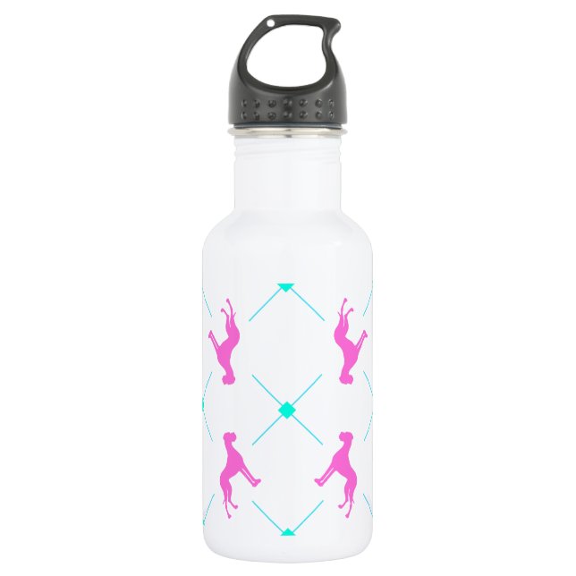 Preppy Great Dane Trinkflasche (Vorderseite)